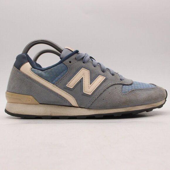 New Balance Shoes - New Balance 696 Women's Size 8 B Blue Gray Suede Shoes Sneakers WL696SUA